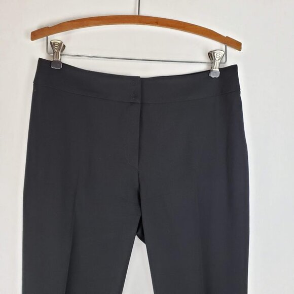 Akris Black Wool Blend Ankle Dress Pants Minimalist Classic Work Staple Size 8 - Picture 3 of 8